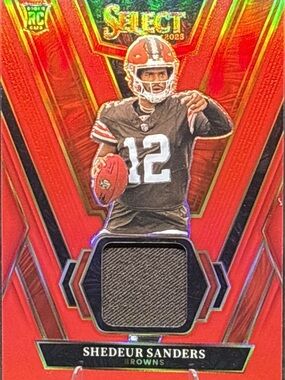 Panini Select 2025 Shedeur Sanders Football Rookie Card - Memorabilia